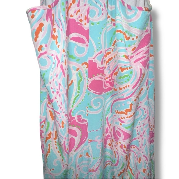 Lilly Pulitzer Dusk Silk Tank Dress Jellies Be Jammin Size Medium - Picture 11 of 14